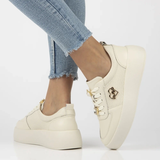 Leather shoes Filippo DP6784/25 BE beige