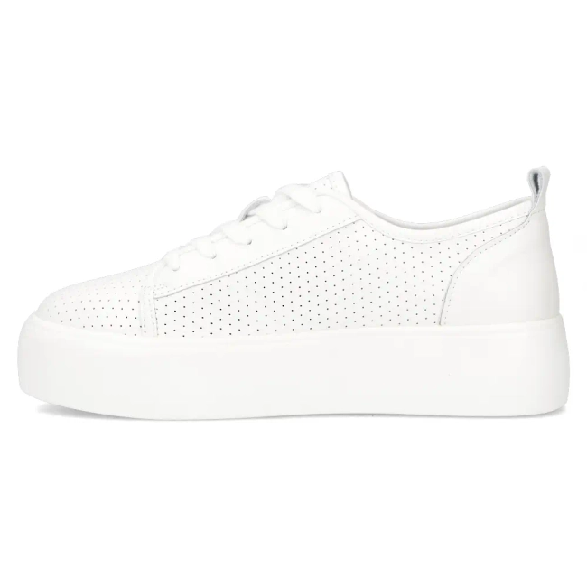 Skórzane sneakersy Filippo DP6116/25 WH białe
