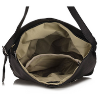 Handbag Toscanio Hobo Leather C127 black