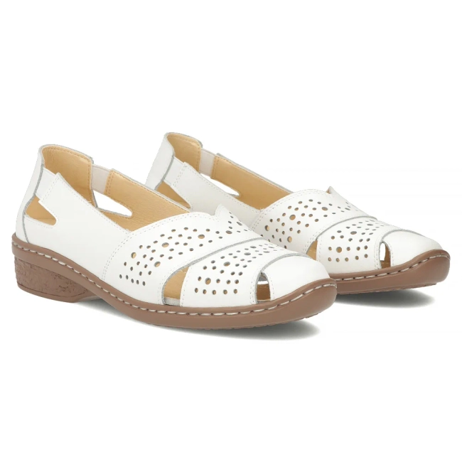 Leather shoes Filippo DP7759/26 WH white