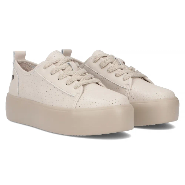 Leather sneakers Filippo DP6116/25 BE beige