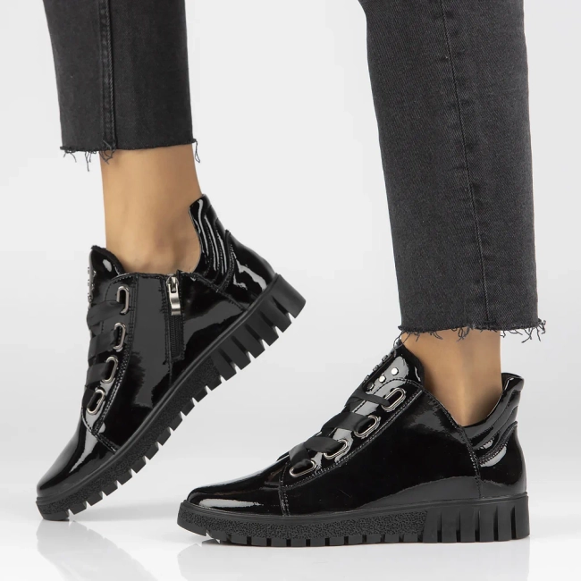 Leather ankle boots Filippo DBT3197/25 BK black