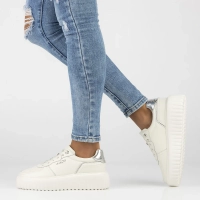 Leather sneakers Filippo DP6726/25 WH white