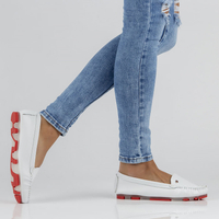 Leather loafers Filippo DP2037/22 WH white