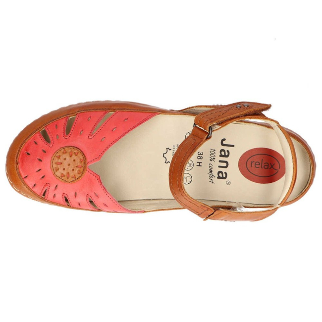 Sandały Jana 8-28110-22 599 Red Combination