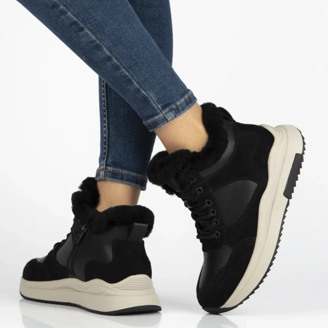 Leather ankle boots Filippo DBT7240/25 BKblack