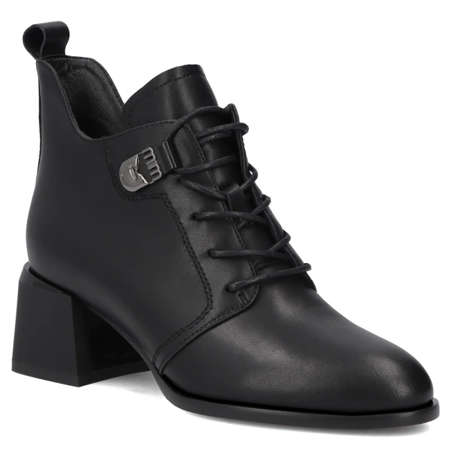 Leather ankle boots Filippo DBT8130/26 BK black