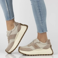 Leather sneakers Filippo DP6785/25 BE beige