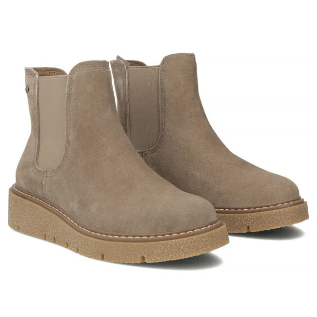 Leather ankle boots Filippo DBT7261/25 TP taupe