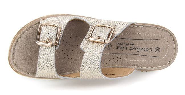 Slippers Filippo DK044/18 BE GO Beige Gold