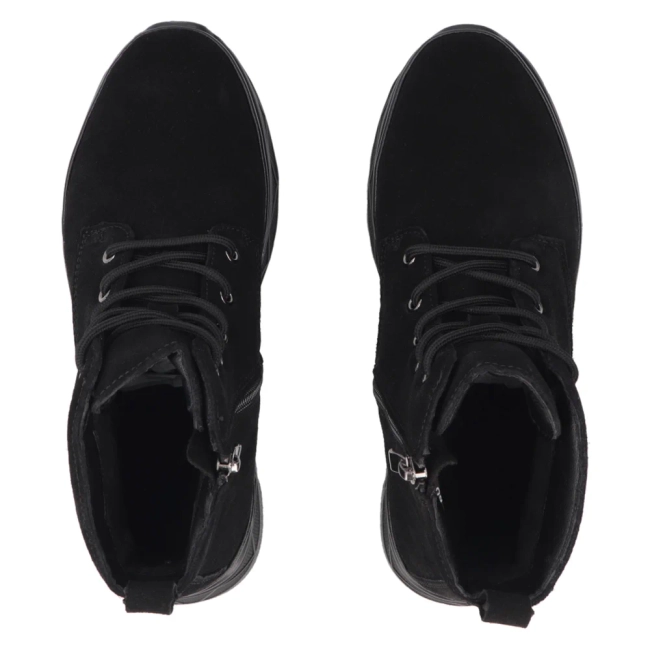 Leather platform ankle boots Filippo DBT8078/26 BK black