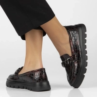 Leather shoes Filippo DP6467/24 BG burgundy