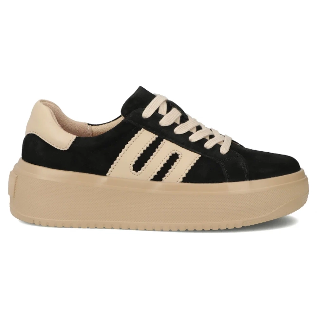 Leather sneakers Filippo DP7173/25 BK black