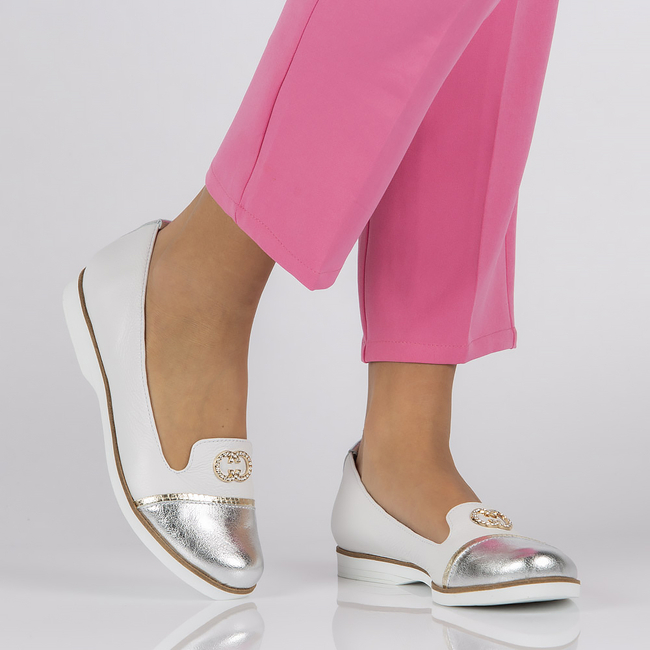 Leather shoes Filippo 150 white