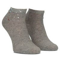 Skarpety damskie stopki  szare nóżki