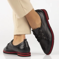 Leather shoes Filippo DP3917/22 BK black