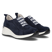 Skórzane Sneakersy Filippo DP2053/21 NV granatowe