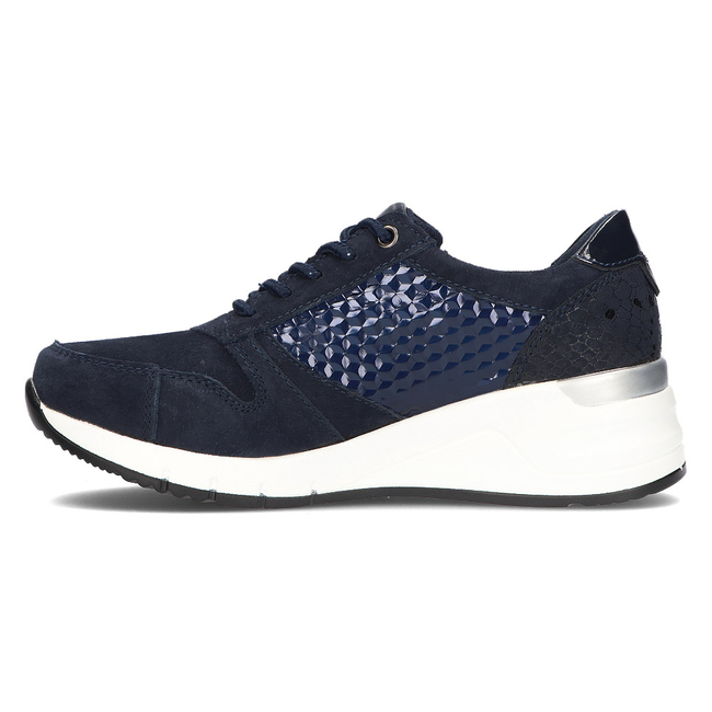 Leather Sneakers Filippo DP2052/21 NV navy blue