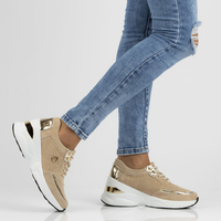 Leather Sneakers Filippo DP3655/22 BE beżowe