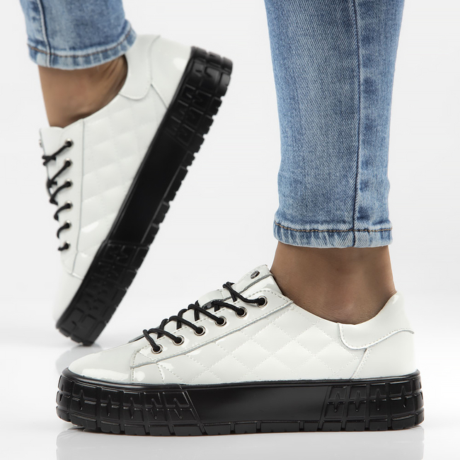 Skórzane półbuty FILIPPO DP3932/22 WH białe