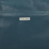 Handbag Toscanio Leather Messenger Bag A59 turquoise