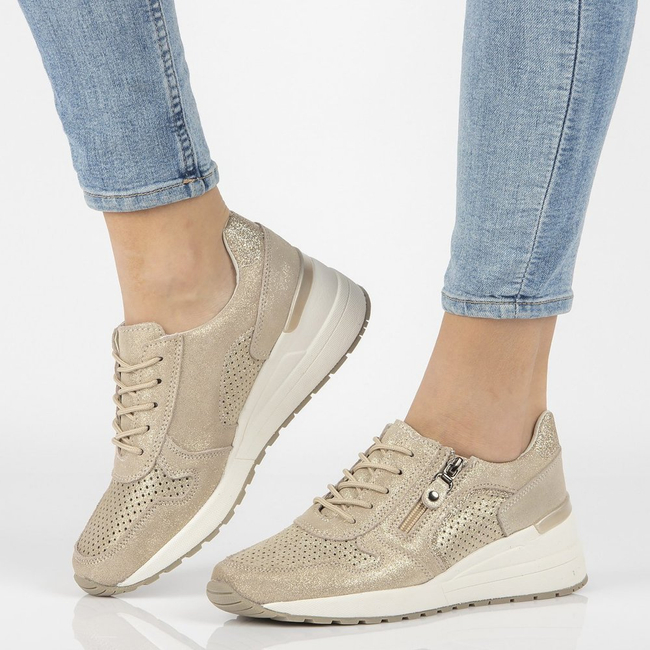 Leather Shoes Filippo DP1423/21 GO gold