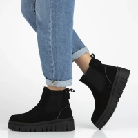 Leather ankle boots Filippo DBT7266/25 BK black