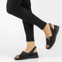Wedge sandals Filippo DS2355/21 BK black