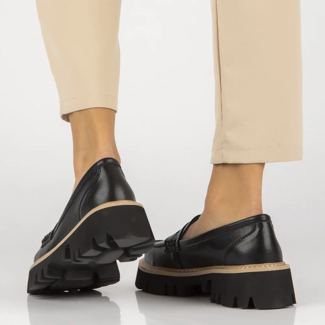 Leather shoes Filippo DP6088/24 BK black