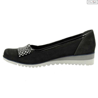 Baleriny LAN-KARS D436-1-nub krop-1-lak czarny 8023387