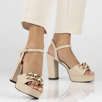 Leather sandals Filippo DS4431/23 BE beige