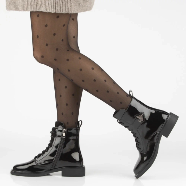 Leather ankle boots Filippo DBT7315/25 BK black