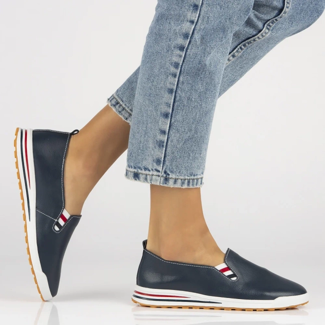 Leather shoes Filippo DP3510/24 NV navy blue