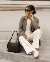 Dark brown handbag Elena