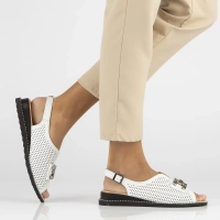 Leather sandals Filippo DS6032/25 WH white