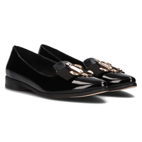 Leather loafers Filippo 2588 black lacquered