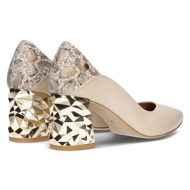 Pumps heeled FILIPPO 05042 beige