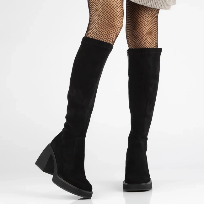 Leather boots Filippo DKZ6645/24 BK black