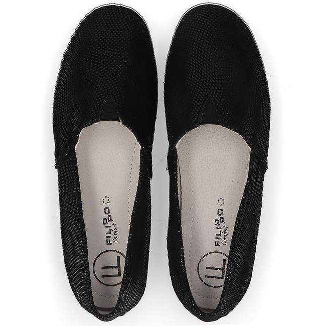 Leather shoes Filippo DP031/22 BK black