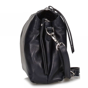 Handbag Toscanio Leather Messenger Bag A89 black