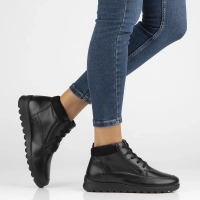 Skórzane botki Filippo DBT6629/24 BK czarne