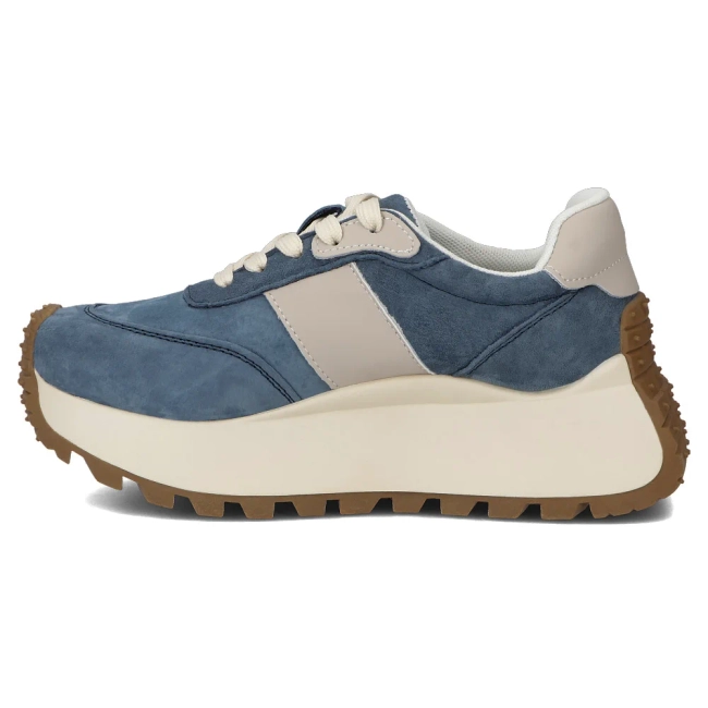 Leather sneakers Filippo DP6785/25 BL blue