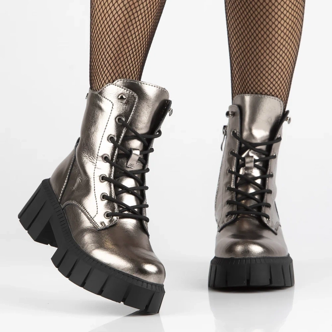 Leather boots Filippo DBT6438/24 GN gun metal