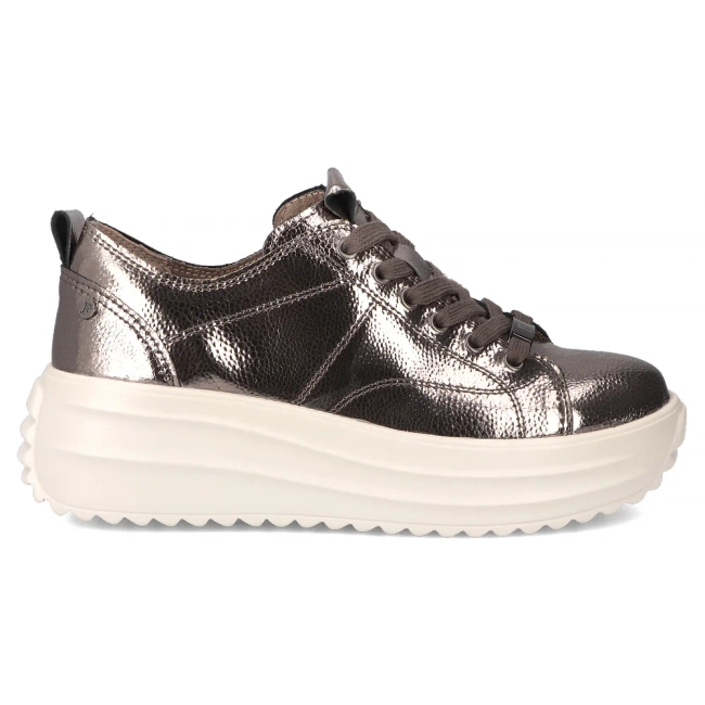 Leather sneakers Filippo DP6795/25 GN gun metal
