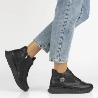 Leather ankle boots Filippo DBT7145/25 BK black