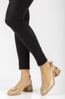 Czółenka na obcasie FILIPPO DP2086/21 BE beżowe