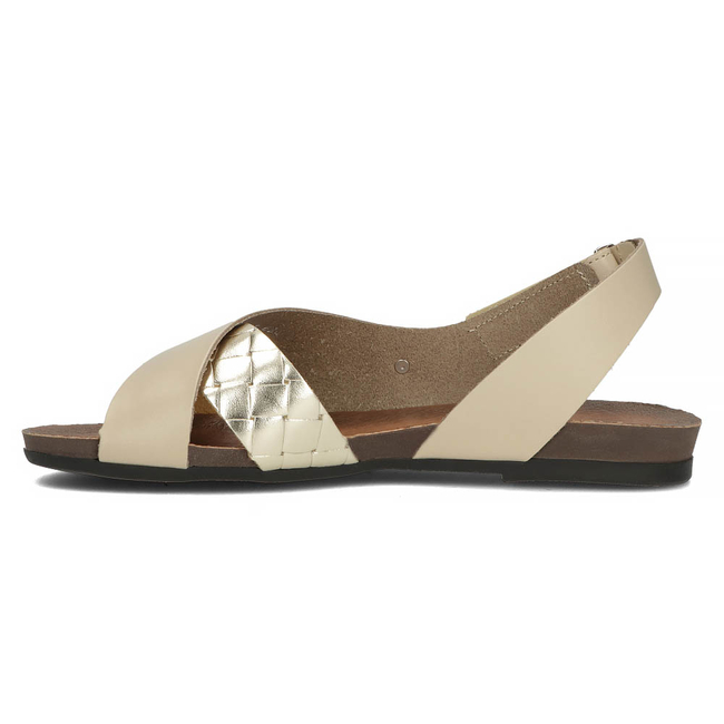 Leather sandals Filippo 40141 beige