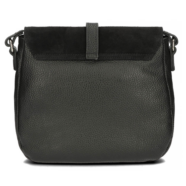 Handbag Toscanio Leather Messenger Bag C42 black