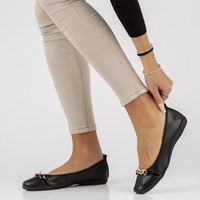 Leather ballerinas Filippo DP3709/22 BK black