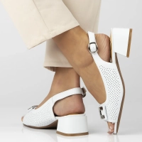 Leather sandals Filippo DS6986/25 WH white